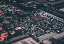 Nano Technology ~ by Marina Jacobi macro photography of black circuit board