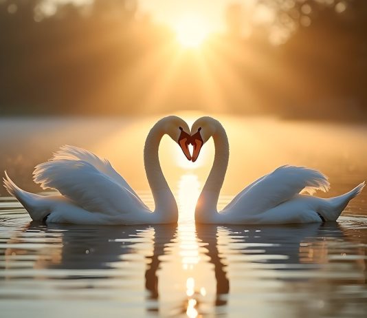 Is Physical Reality Really Real? ∞The 12D Creators ∞ by Daniel Scranton ai generated, swans, heart