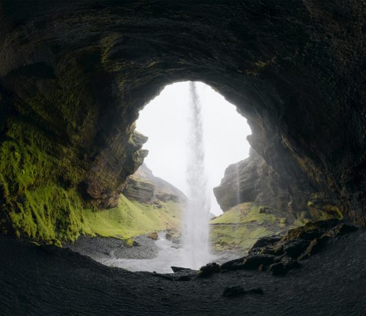 What Will Propel You into the 5th Dimension? ∞ The 12D Creators ~ by Daniel Scranton Cave entrance reveals a beautiful waterfall scene.
